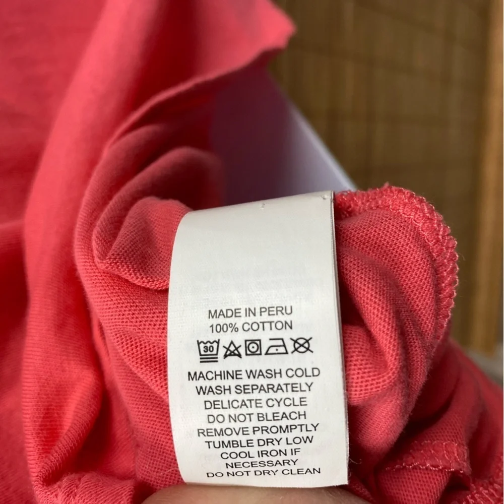 T58 Kate Spade New York RUFFLE SLEEVE TEE IN PEACH SHERBET